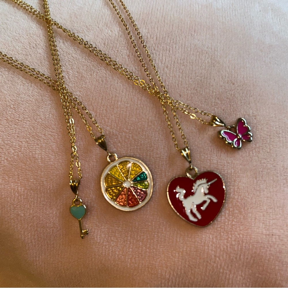 Blue🩵Key🔑 Necklace - Picture 7 of 11